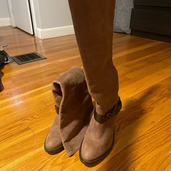 COLE HAAN E10 D32418 Brown Leather Knee High Boot - Picture 2 of 5